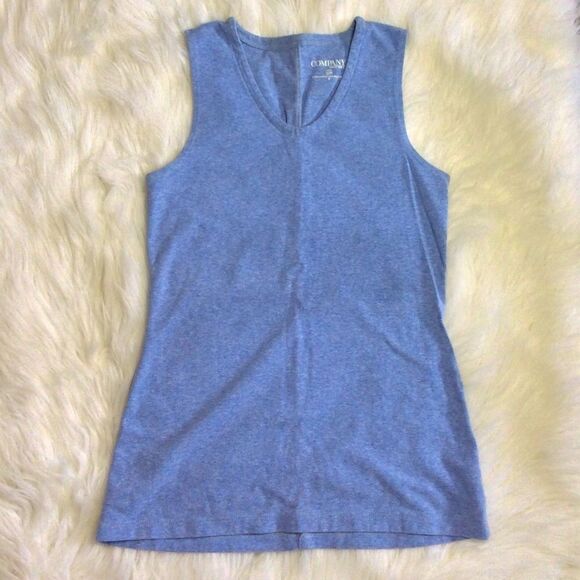 Ellen Tracy Blue Tunic/Tank - Picture 1 of 15